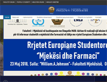 Tablet Screenshot of fakultetimjekesise.edu.al